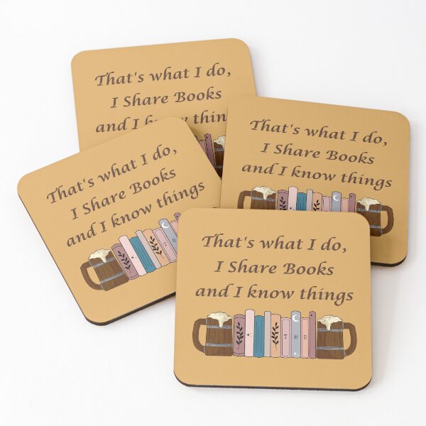 Item preview, I Share Books and I Know Things designed and sold by weedaisy.