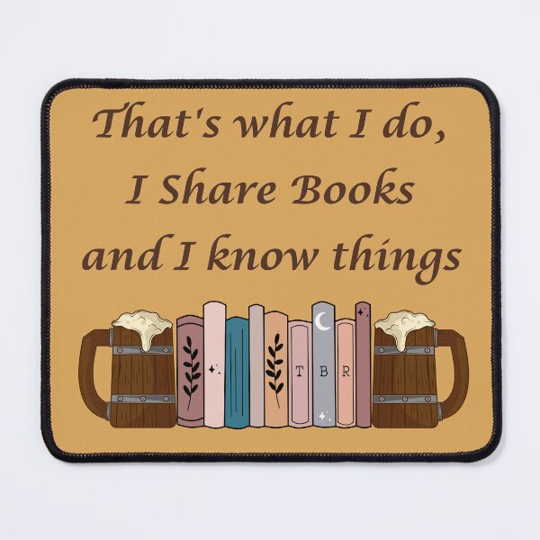 Item preview, I Share Books and I Know Things designed and sold by weedaisy.