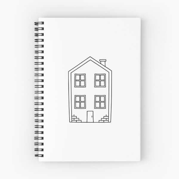 Item preview, Minimalist house with large windows doodle designed and sold by rasagamastore.