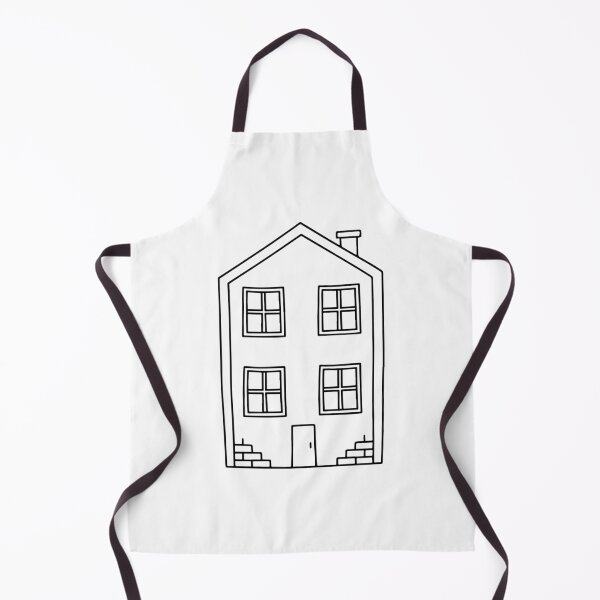 Item preview, Minimalist house with large windows doodle designed and sold by rasagamastore.