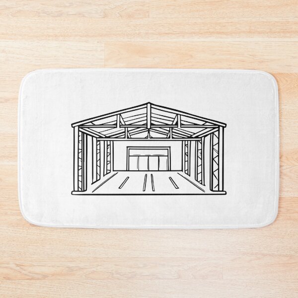Item preview, Almacén con vigas de acero doodle designed and sold by rasagamastore.
