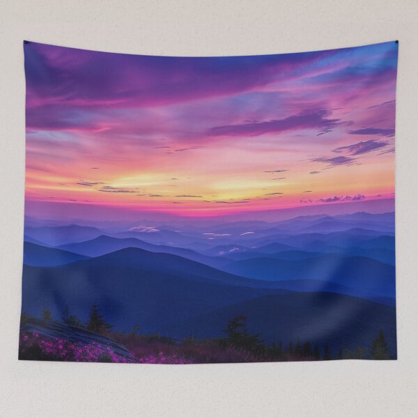 Item preview, Tranquil Mountain Scene at Sunset designed and sold by Divinitree.