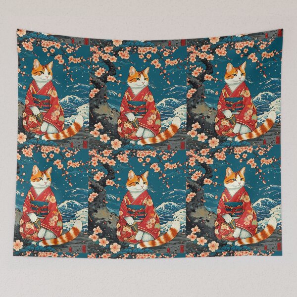 Item preview, Copy of Neko Harmony: Retro Japanese Cat Delight for Feline Aficionados designed and sold by Catophile.