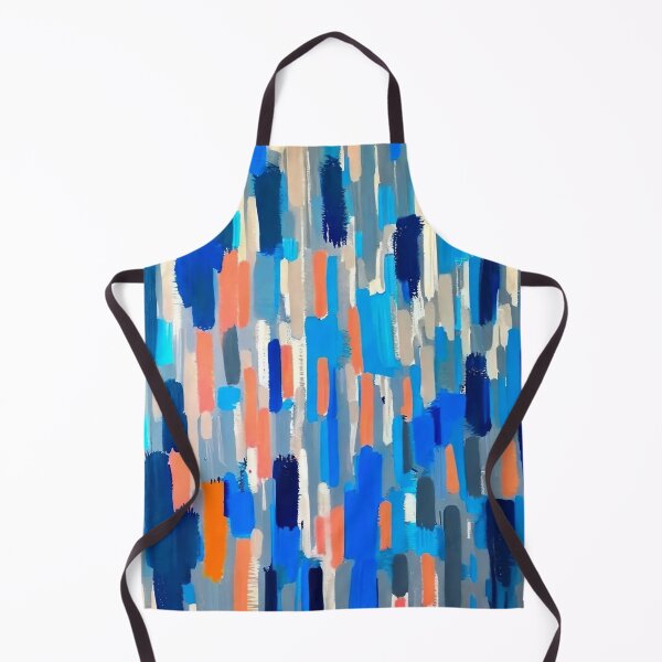 Item preview, abstract blue gray orange designed and sold by trendero.