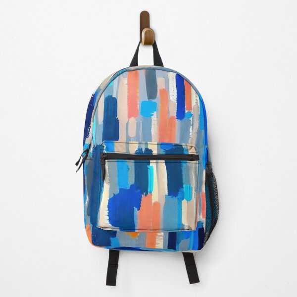 Item preview, abstract blue gray orange designed and sold by trendero.