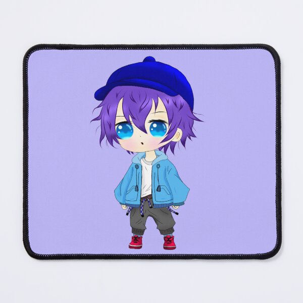 Item preview, Cool Chibi Boy with Purple Hair and Blue Jacket designed and sold by JJMasters.