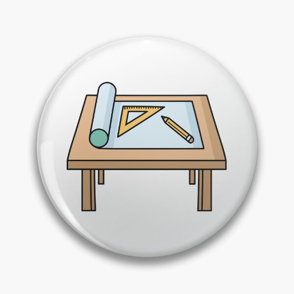 Item preview, drafting table with T-square and pencil and architecture plan designed and sold by rasagamastore.