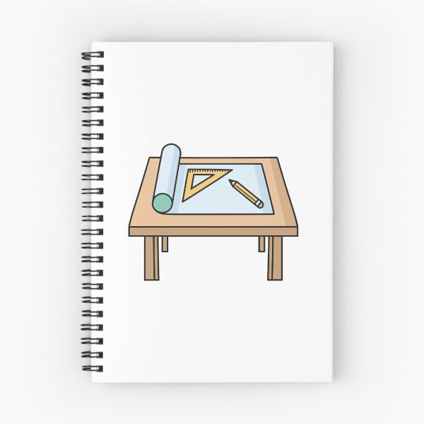Item preview, drafting table with T-square and pencil and architecture plan designed and sold by rasagamastore.