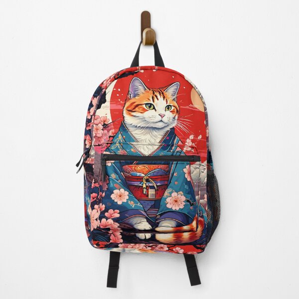 Item preview, neko Harmony: Retro Japanese Cat Delight for Feline Aficionados designed and sold by Catophile.