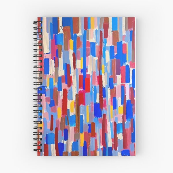 Item preview, blue red brushstrokes designed and sold by trendero.