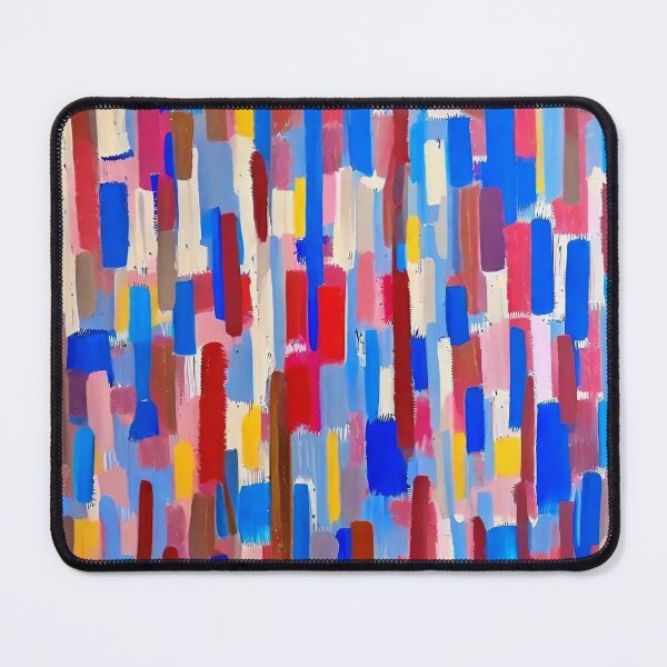 Item preview, blue red brushstrokes designed and sold by trendero.