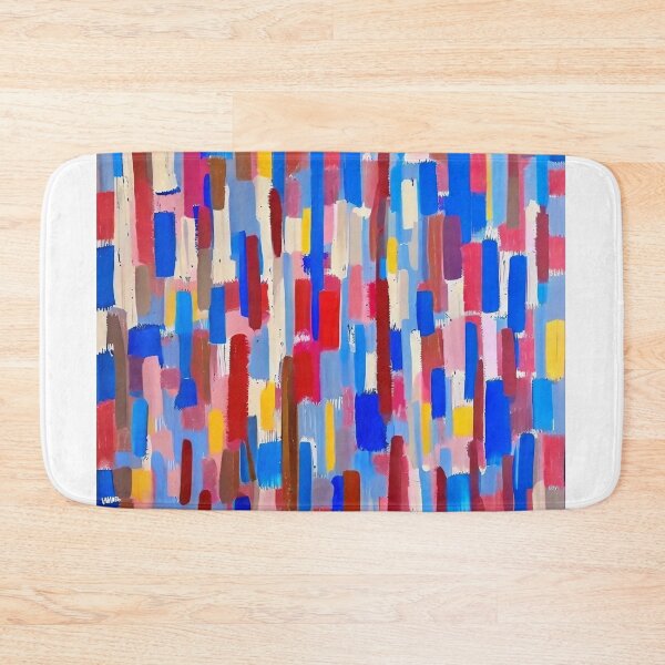 Item preview, blue red brushstrokes designed and sold by trendero.