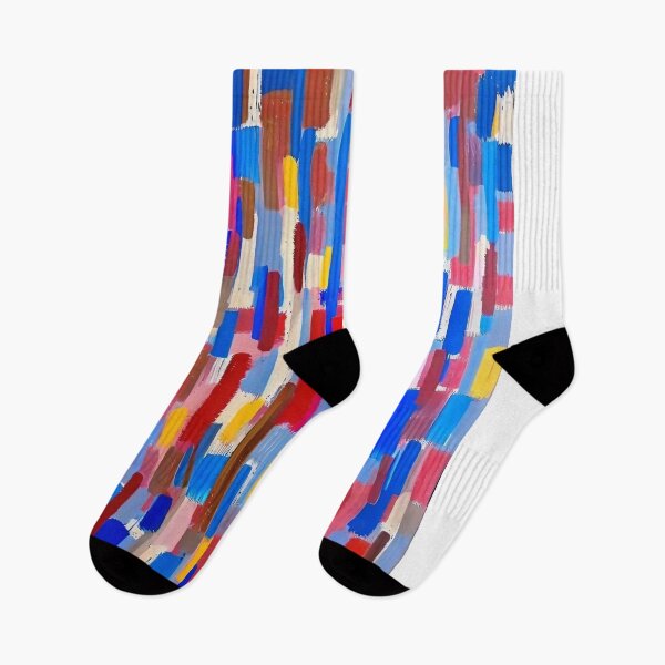 Item preview, blue red brushstrokes designed and sold by trendero.