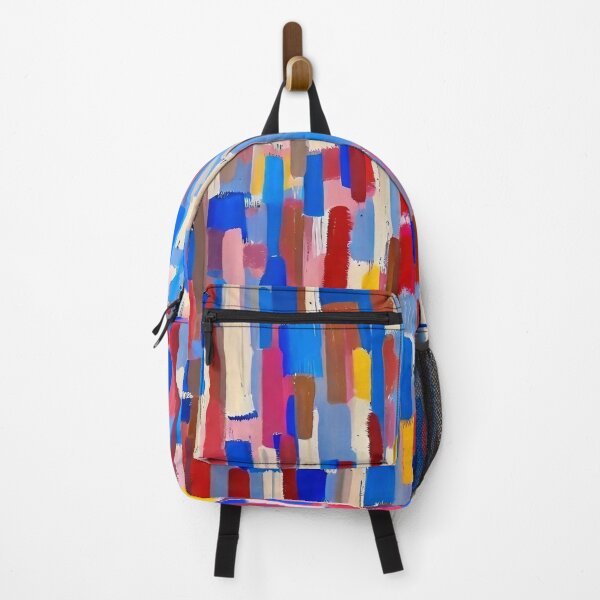 Item preview, blue red brushstrokes designed and sold by trendero.