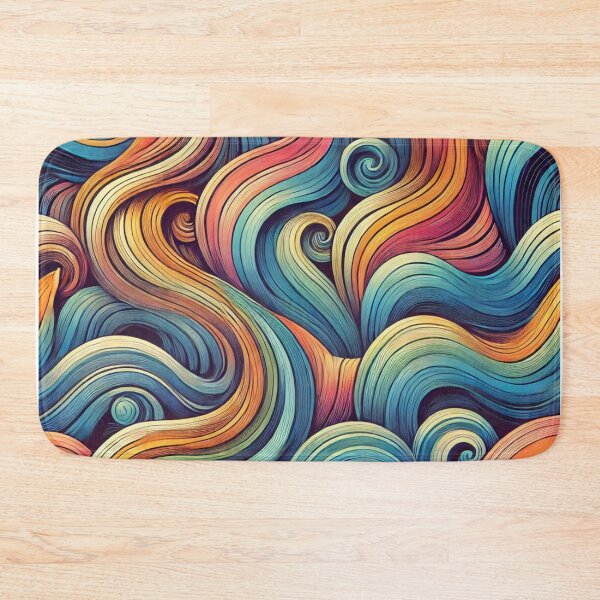 Item preview, Flowing Rainbow Waves designed and sold by TeslaSt0re.