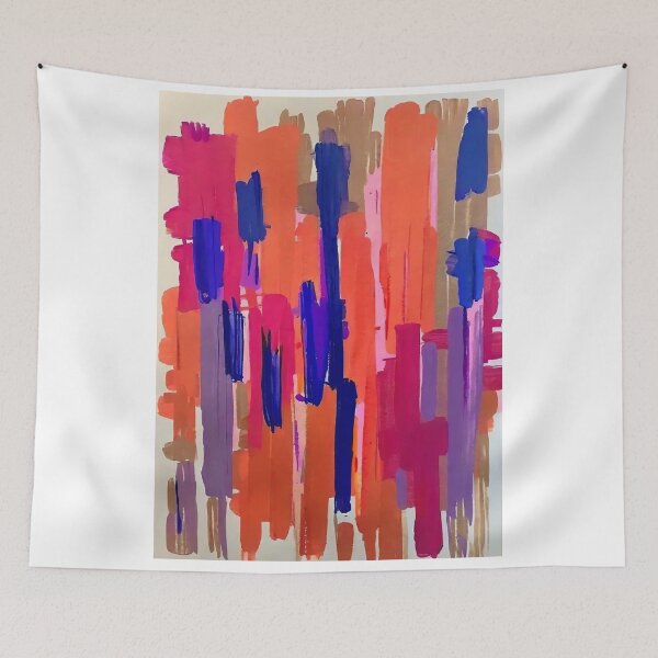 Item preview, streaks orange blue designed and sold by trendero.