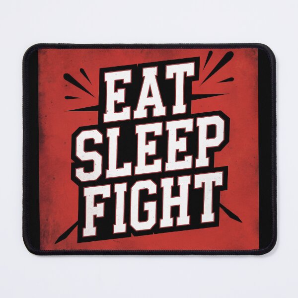 Item preview, Martial arts eat sleep fight BJJ box kick-boxing red black designed and sold by Newhyperion.