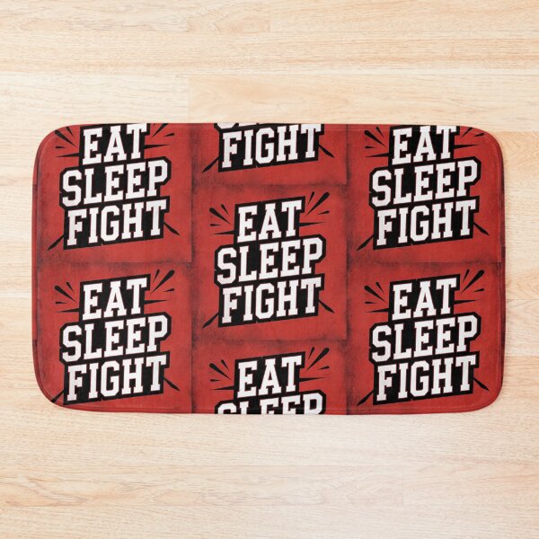 Item preview, Martial arts eat sleep fight BJJ box kick-boxing red black designed and sold by Newhyperion.