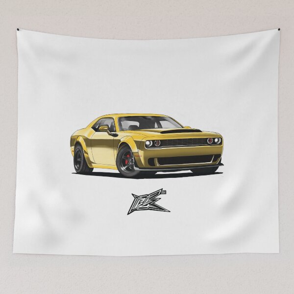 Item preview, american muscle car coupe yellow  designed and sold by NaquashM.