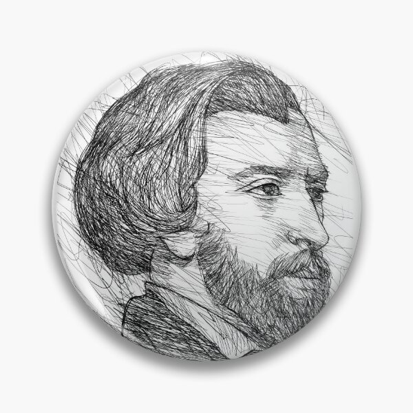 Item preview, ALFRED DE MUSSET ink portrait designed and sold by lautir.