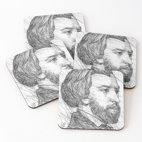 Item preview, ALFRED DE MUSSET ink portrait designed and sold by lautir.