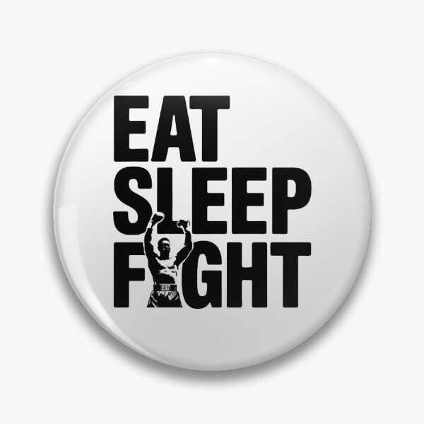Item preview, Martial arts eat sleep fight BJJ box kick-boxing white designed and sold by Newhyperion.