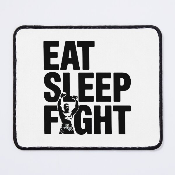 Item preview, Martial arts eat sleep fight BJJ box kick-boxing white designed and sold by Newhyperion.