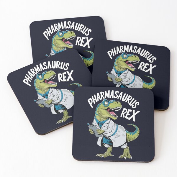 Item preview, Pharmacist Dinosaur, Funny Dino Design, Cool Pharmacy Humor designed and sold by madtoyman.