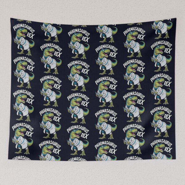 Item preview, Pharmacist Dinosaur, Funny Dino Design, Cool Pharmacy Humor designed and sold by madtoyman.