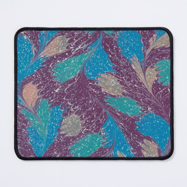 Item preview, Vintage Book Endpaper Feather Marbled designed and sold by newnouveau.