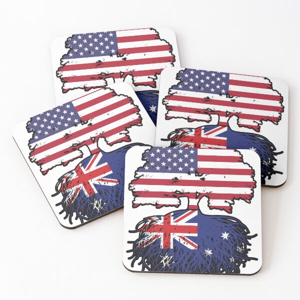 Item preview, Australia Australian American USA Tree Roots Flag designed and sold by FlagX.
