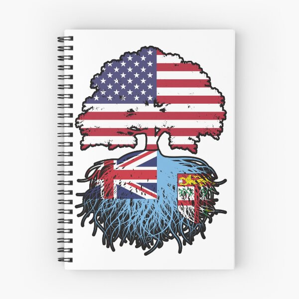 Item preview, Fiji Fijian American USA Tree Roots Flag designed and sold by FlagX.