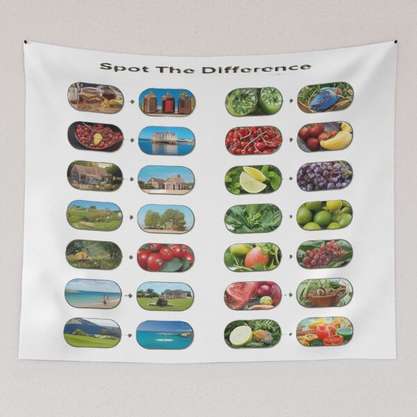 Item preview, Spot the Difference: Nature and Food Edition designed and sold by merve02shop.