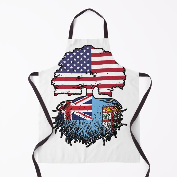 Item preview, Fiji Fijian American USA Tree Roots Flag designed and sold by FlagX.
