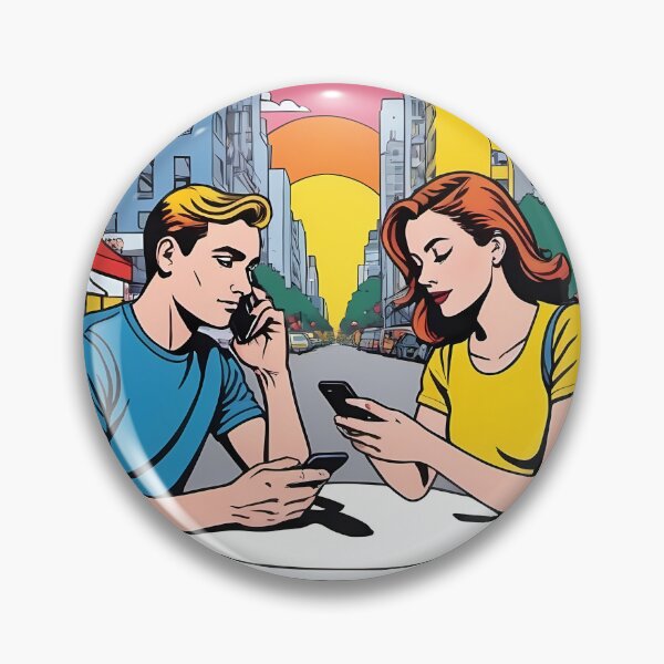 Item preview, Together Yet Alone: Pop Art on Digital Distraction designed and sold by daila70.