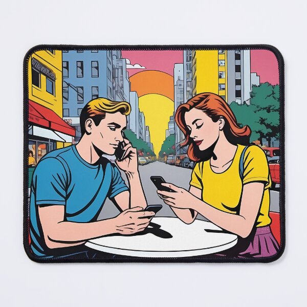 Item preview, Together Yet Alone: Pop Art on Digital Distraction designed and sold by daila70.