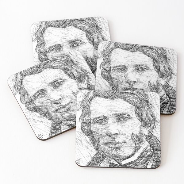 Item preview, JOHN RUSKIN ink portrait designed and sold by lautir.
