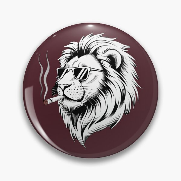 Item preview, Lion with a cigar (Pattern 3) designed and sold by YoungMind95.