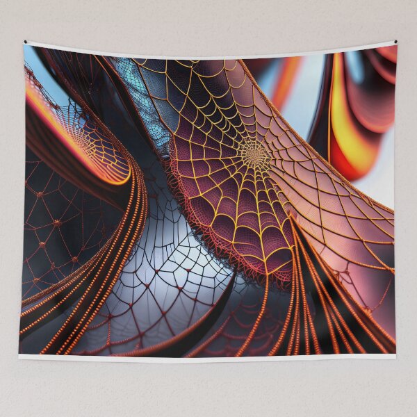 Item preview, Abstract Design - Beauty of a Spiderweb designed and sold by cabana.space.