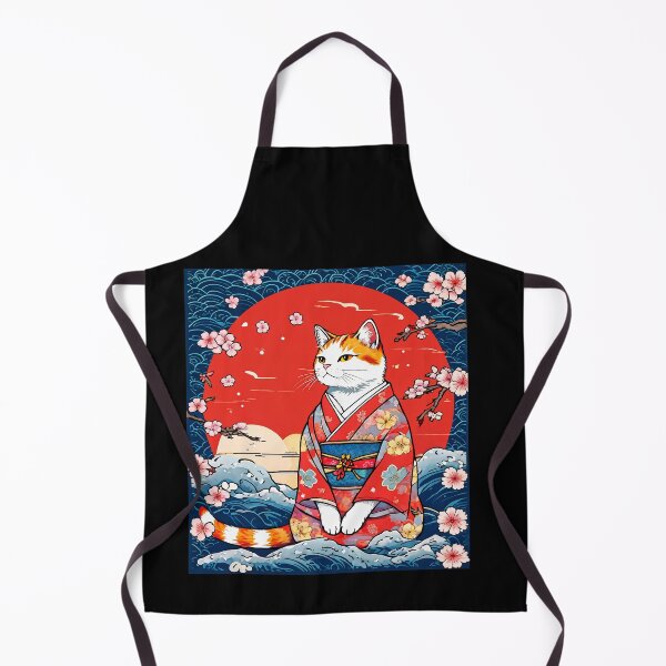Item preview, Neko Harmony: Retro Japanese Cat Delight for Feline Aficionados designed and sold by Catophile.