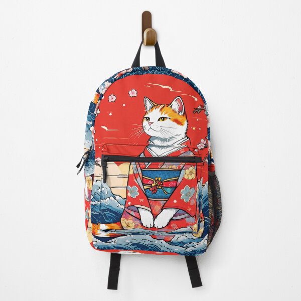 Item preview, Neko Harmony: Retro Japanese Cat Delight for Feline Aficionados designed and sold by Catophile.
