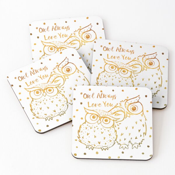Item preview, Owl Always Love You - Gold designed and sold by PeppermintCreek.
