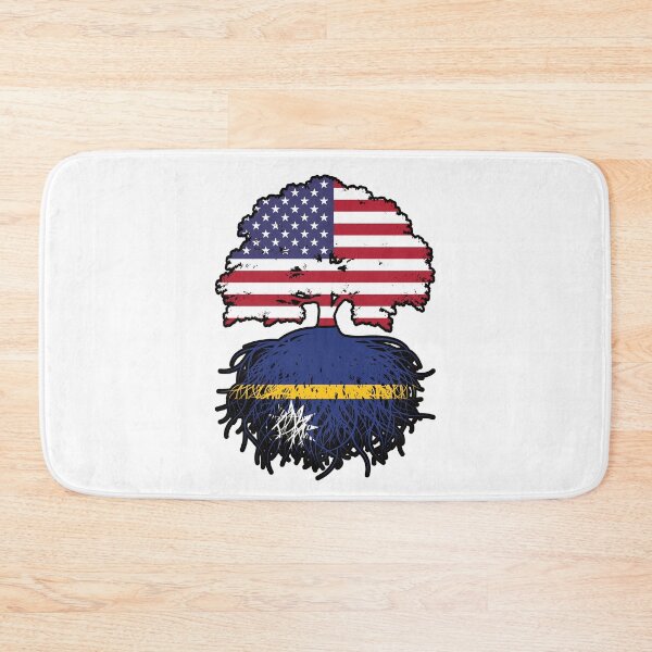 Item preview, Nauru Nauruan American USA Tree Roots Flag designed and sold by FlagX.
