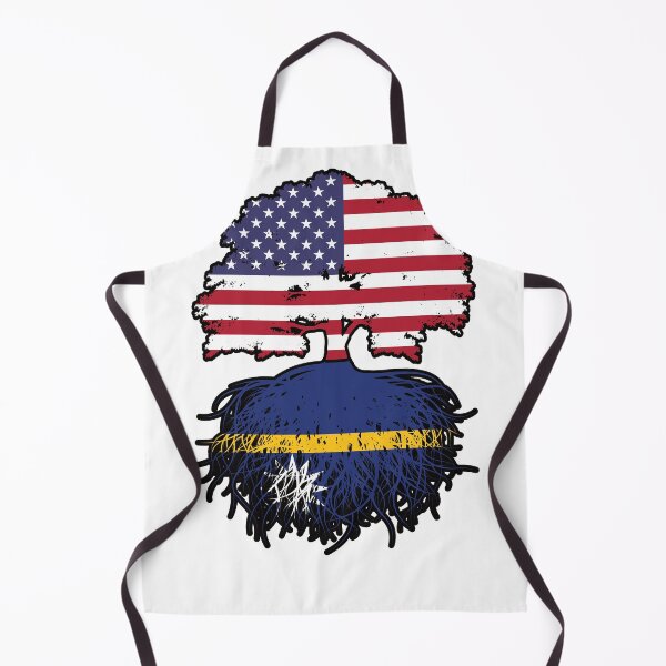 Item preview, Nauru Nauruan American USA Tree Roots Flag designed and sold by FlagX.