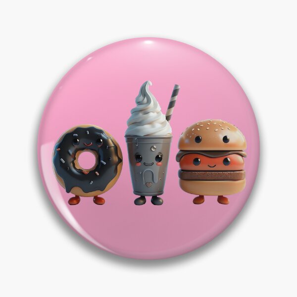 Item preview, Sweet Kawaii Treats Donut, Milkshake, And Burger designed and sold by Blossence Designs.