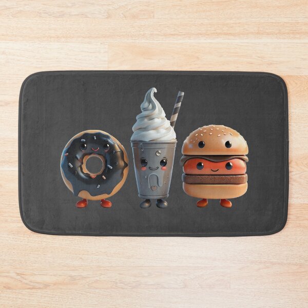 Item preview, Sweet Kawaii Treats Donut, Milkshake, And Burger designed and sold by Blossence Designs.