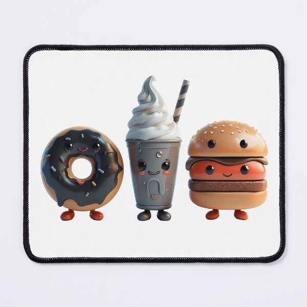 Item preview, Sweet Kawaii Treats Donut, Milkshake, And Burger designed and sold by Blossence Designs.