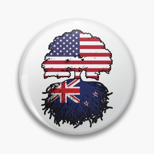 Item preview, New Zealand New Zealander American USA Tree Roots Flag designed and sold by FlagX.