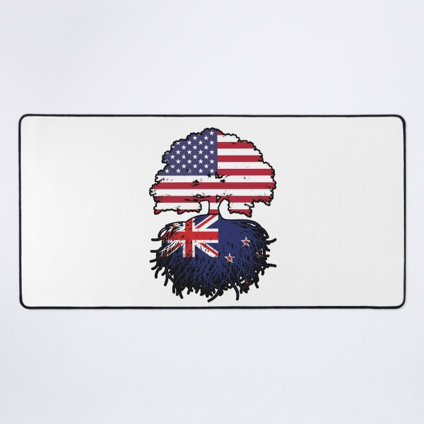 Item preview, New Zealand New Zealander American USA Tree Roots Flag designed and sold by FlagX.