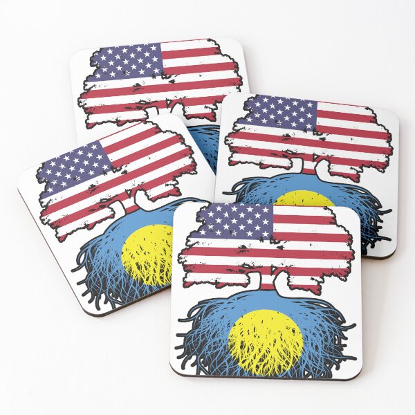 Item preview, Palau Palauan American USA Tree Roots Flag designed and sold by FlagX.